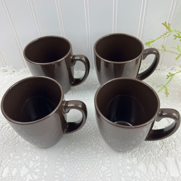 Corelle Stoneware Coffee Mug 10 Oz Set Of 4 Brown - Picture 7 of 7